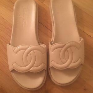 Chanel Sandals Size 38.5 Worn